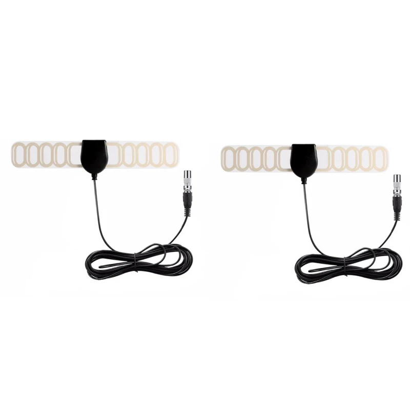 25miles Indoor TV VHF UHF FM 4K 1080P HDTV HD DVB-T2 ATSC HD Thin TV Antenna High Quality