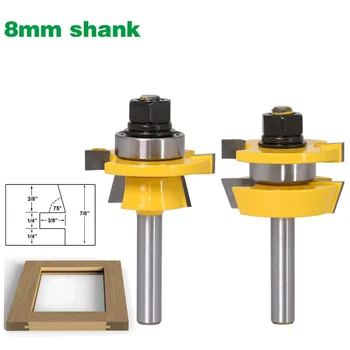 

Slot Cutter 3 Wing Router Bit Set Woodworking Chisel Cutter Tool Tenon Cutter Tool for Woodwork Polishing Tools
