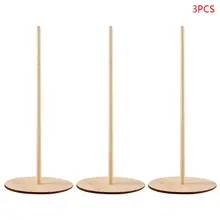 3 шт. деревянный пончик Дисплей Стенд DIY стены десерт стойки Дети День Рождения Вечеринка Детский ДУШ свадебные украшения