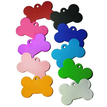 

100Pcs Personalized Bone Dog ID Tags Customized Cat Puppy Name Phone Pet ID Tags Dog Cat Pet Tag Identity Plate Collar Accessori