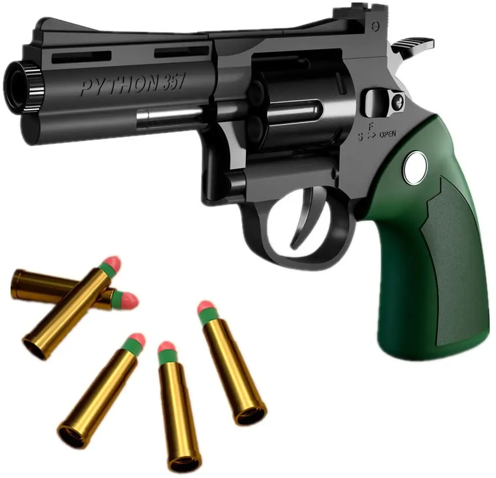 Revolver Soft Bullet Gun ZP5 Pistol 357 Shell Throwing Toy Weapon CS Model for Boys Children Gift | Спорт и развлечения
