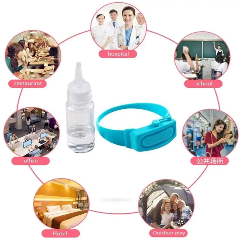 1 Pcs Hand Sanitizer Disinfectant Sub-packing Silicone Bracelet Wristband Hand Dispenser Wearable Hand Sanitizer Dispenser Pumps 1 Pcs Hand Sanitizer Disinfectant Sub-packing Silicone Bracelet Wristband Hand Dispenser Wearable Hand Sanitizer Dispenser Pumps