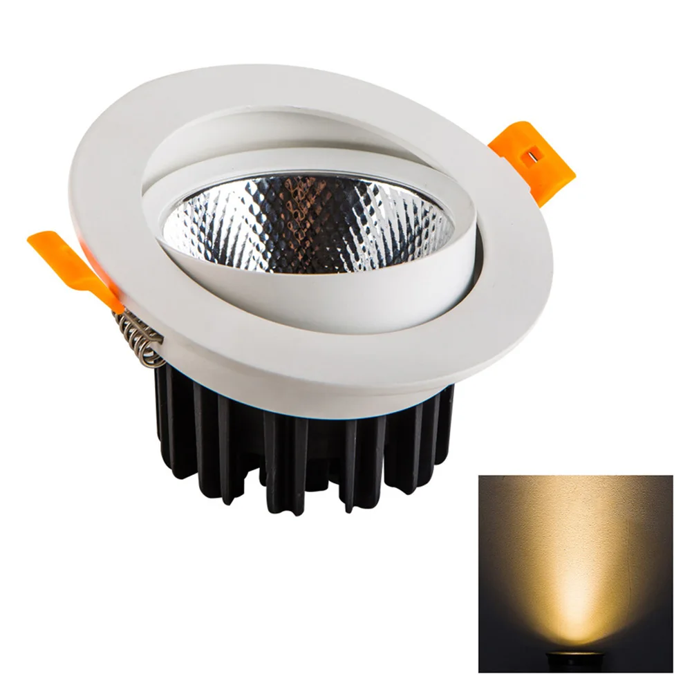 

Anti Glare Ceiling Lamp Recessed Round Decoration Led Light Energy Saving Office High Brightness Garden Adjustable Home Mild
