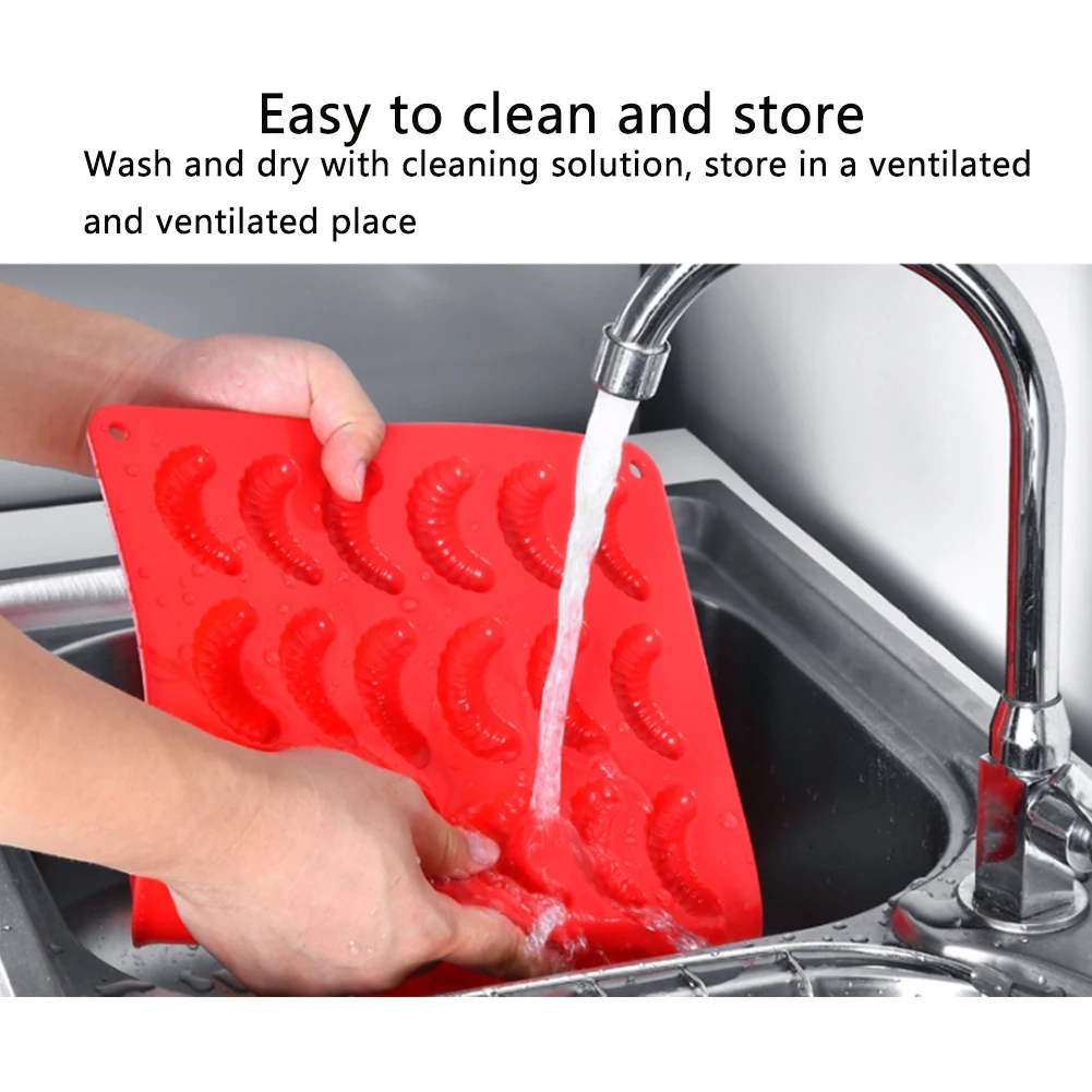 Cake Mold Soft Silicone Non Sticky Large Capacity Bakery Ice Maker Red Bread Making DIY Accessory Home Kitchen Baking Tools