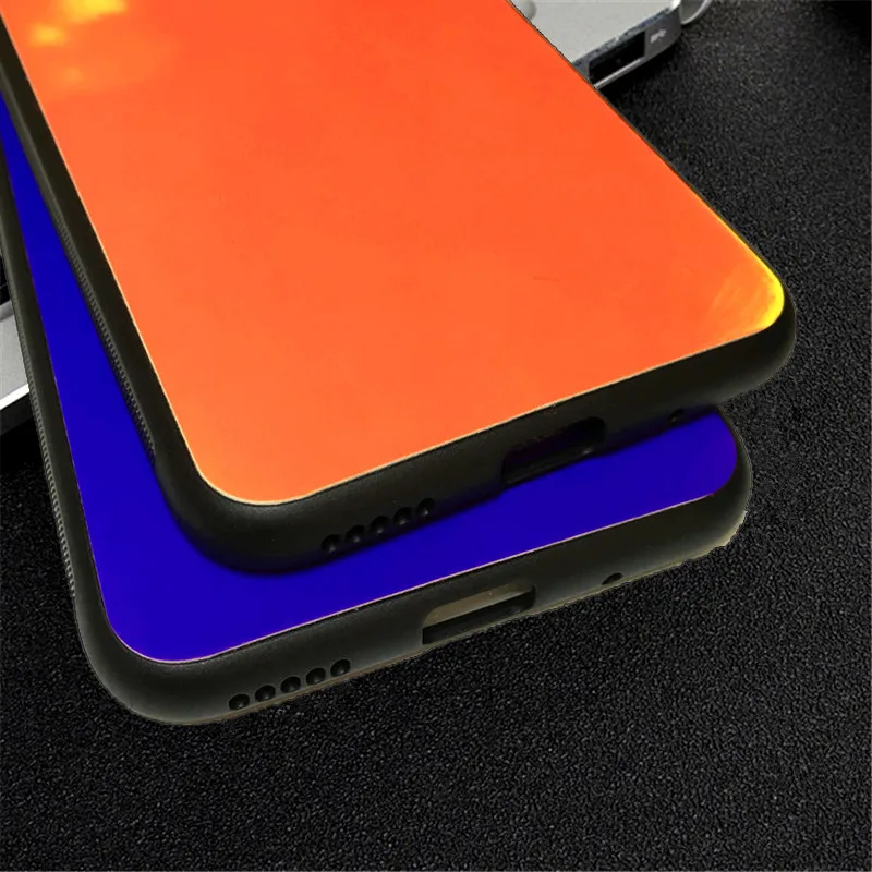 50 шт. термочувствительный цвет изменить волшебный PU чехол для Redmi 7 7A 6 6A Note 8 7 6 K20 Pro температурный тепловой датчик крышка