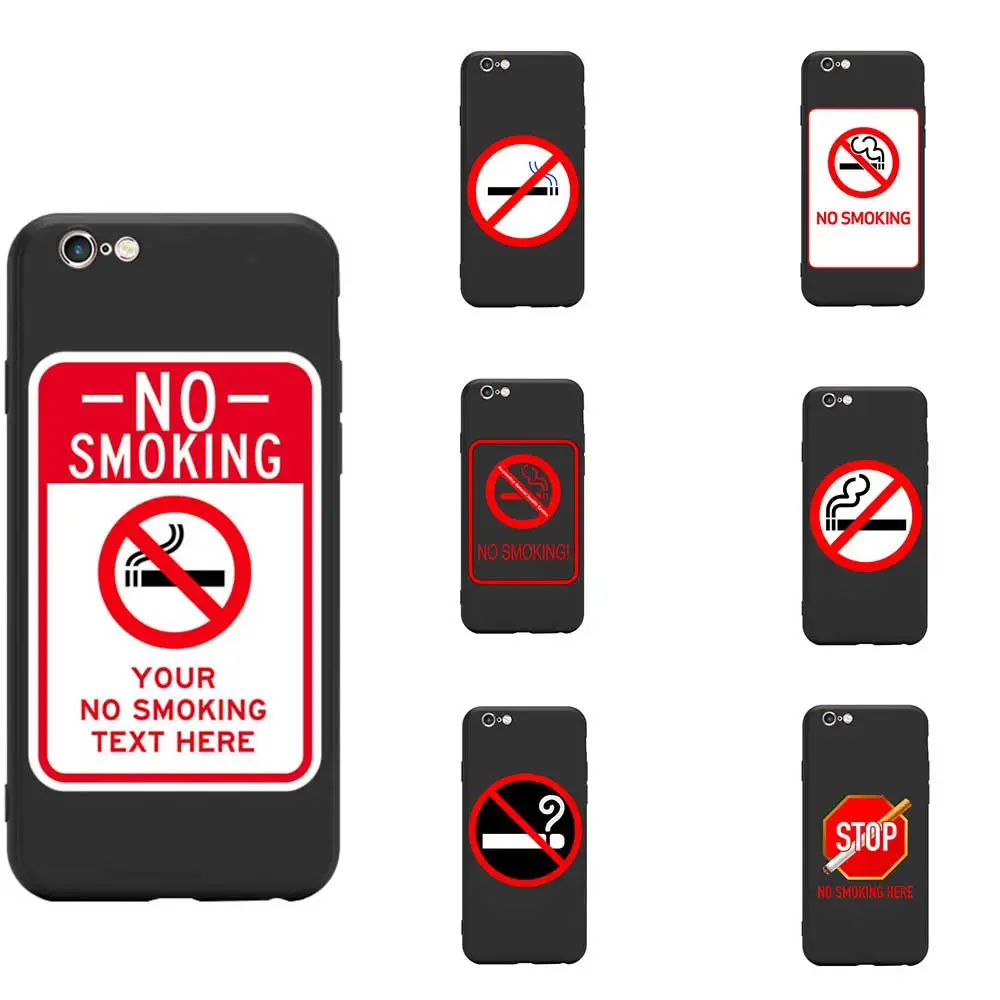 For iPhone 6 7 8 S XR X Plus 11 Pro Max No Smoking Give Up Cessation Abandon Nicotine Fraternity Theme TPU Phone Cases | Мобильные