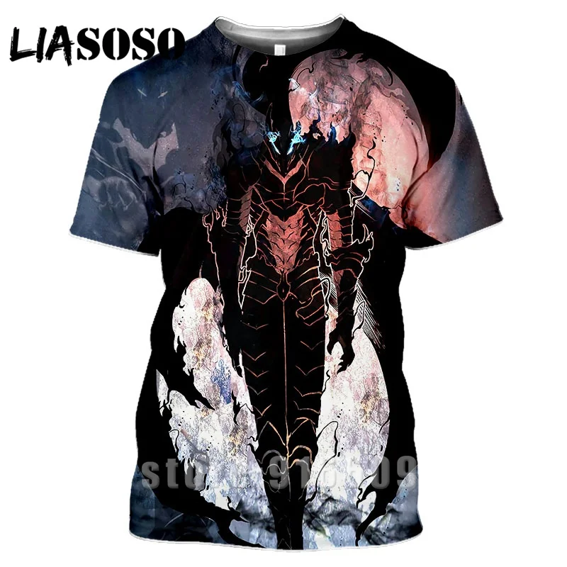 

Anime Comic Solo Leveling Summer Anime T-shirt gym clothing Tees 3D Print t shirt Unisex funny shirts streetwear Harajuku Tshirt