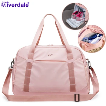

Wet And Dry Women Sports Bag Organizer Waterproof Hand Weekender Travel Bag Women Fashion Duffle Bag Shoulder Training Package