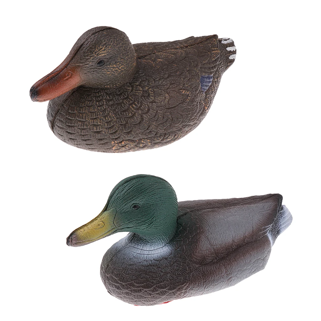 3D DUCK DECOY Drake Floating Lure & Weighted Keel Hunting Bait Lawn Ornaments Decors - Hunting Fishing Photography