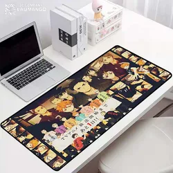 Tapete de mesa do computador portátil do jogo de haikyuu acessórios do teclado do computador do computador do jogo do mouse tapete mousepad empresa antiderrapante tapete anime