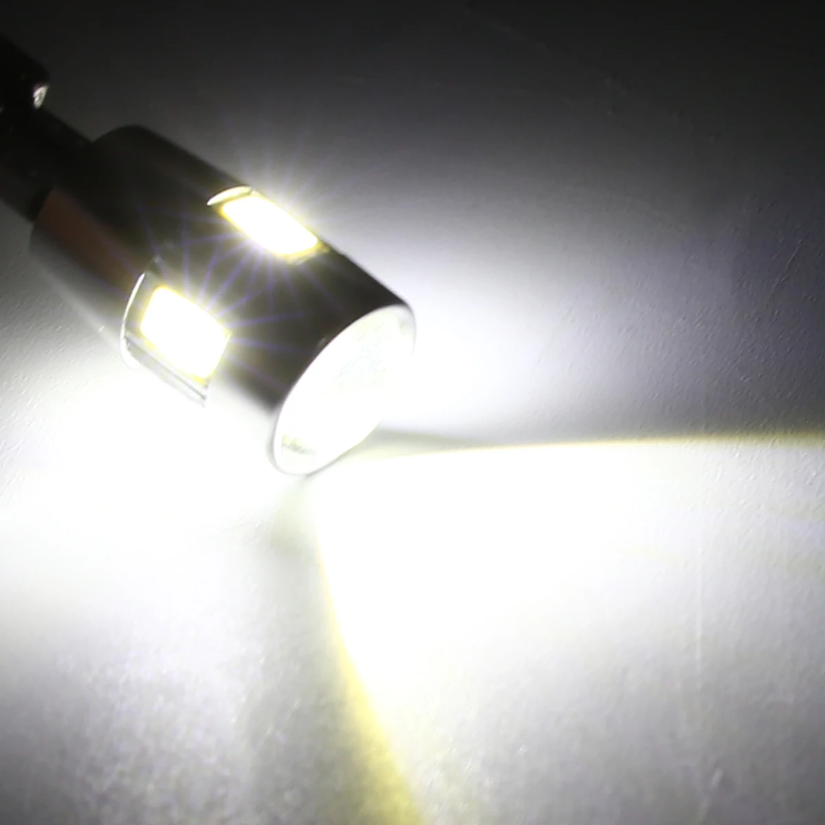 Mayitr 2pcs T10 5630 6SMD LED Canbus Error Free Car Side Wedge Light Bulb With Lens