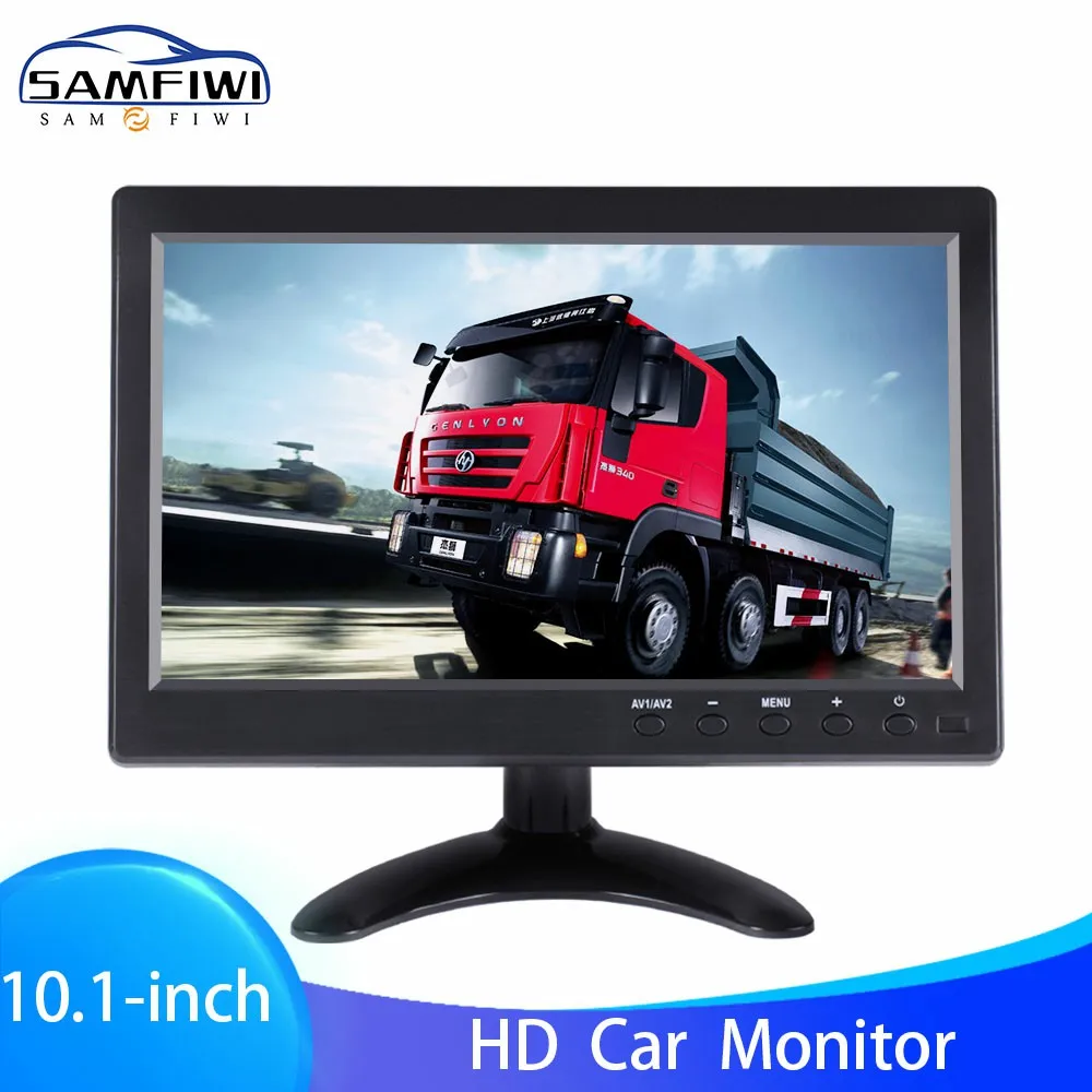 

10.1 inch HD Car monitor Computer monitor Reverse Image Flip 2 Channel Input Security Monitor With BNC/AVI/VGA/HDMI 12-24V