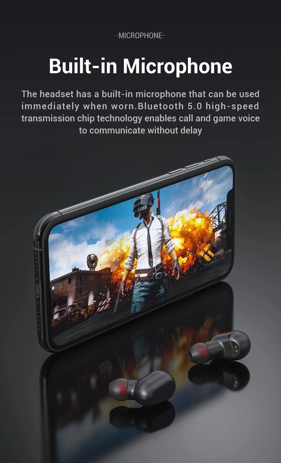 TOPK TWS 5,0 Bluetooth наушники беспроводные наушники HD Стерео шумоподавление игровая гарнитура наушники для iPhone Xiaomi Honor
