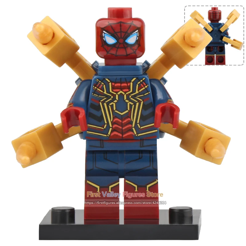 80 шт. фигурка Marvel Человек-паук Железный человек Черная пантера красный череп Призрак всадник строительные блоки игрушки для детей X0221