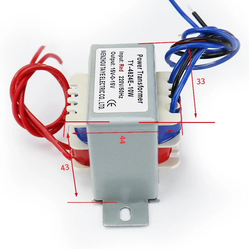 Audio Transformer Power Supply 10W/VA Double/Single Input 220V AC 6V 9V 12V 15V 24V power supply power transformer