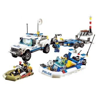 

Bela 10421 60045 Urban Compatible With Lepining City Police Patrol Car Building Block 409pcs Bricks Toys Children birthday Gifts
