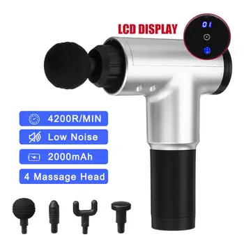 

6 Speed Massage Gun Percussion Massager Muscle Pain Relief Vibration Fascia Gun Relaxing Slimming Exercise Fitness Equipment