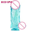 28*9cm Huge Thick Dildo Strong Suction Cup Sex Toy For Women Artificial Transparent Penis Clear Veins Big Dick Realistic Dildos 1