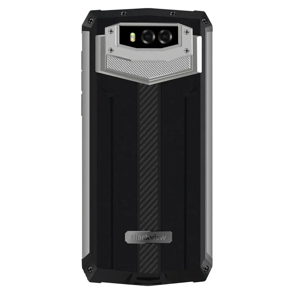 Blackview BV9100 Android 9,0 телефон 6," экран смартфон IP68 прочный MT6765 Восьмиядерный 4 Гб+ 64 Гб 13000 мАч батарея 30 Вт Быстрая зарядка - Цвет: Серебристый