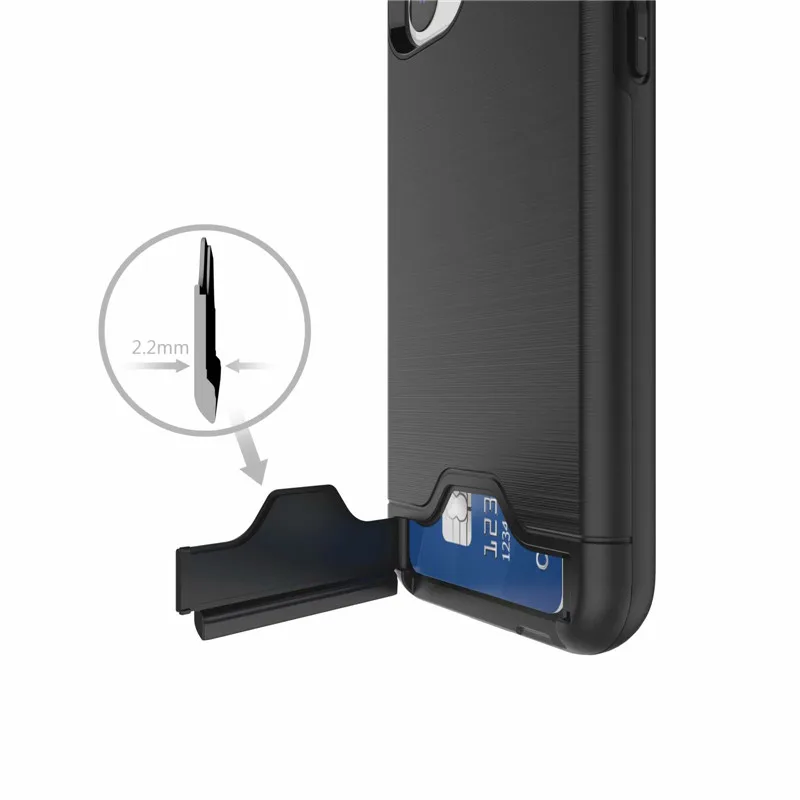 Модный чехол для телефона с держателем карт для iPhone 11 Pro 11 Pro Max 11 с карманом для кредитных карт для iPhone PC+ силиконовая задняя крышка с подставкой