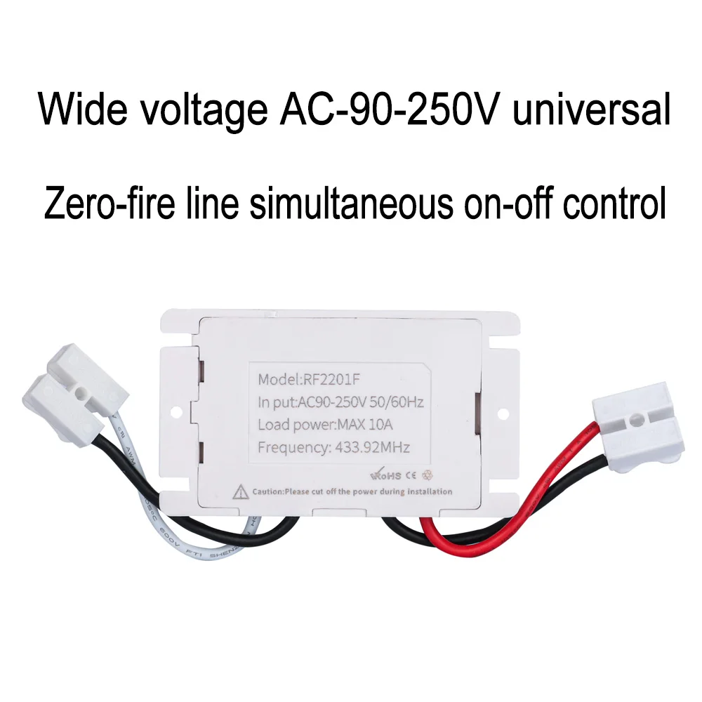 KTNNKG AC220V wireless light control switch, with remote control, smart home, chandelier, living room light, spotlight, LED