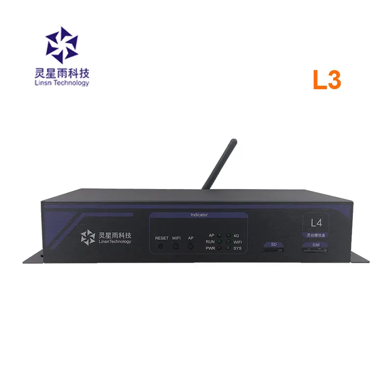 

LINSN L4 asynchronous player led video control system box usb wifi controller for advertising led screen