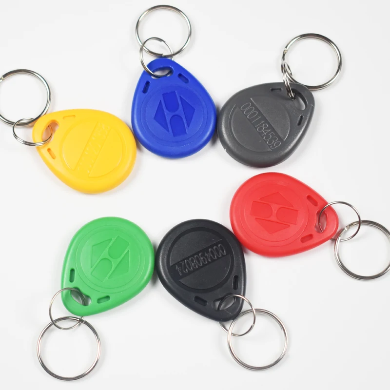 125khz RFID EM4100 TK4100 Key Fobs Token Tags Keychain ID Read Only Access Control Card 10Pcs/Lot