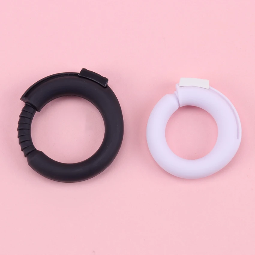 Anneau en Silicone réglable, anneau de verrouillage du sperme, anneaux de retard, prépuce fixe, joint torique, anneau fin, jouets sexuels_voghion.com