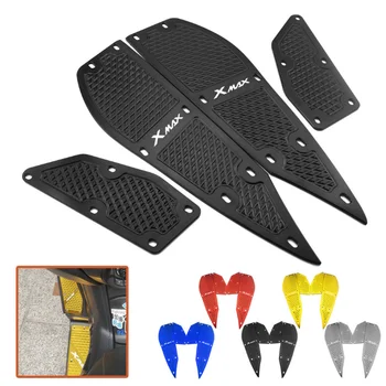 

Motorcycle CNC Footrest Footpads Aluminum Mats Plate For Yamaha Xmax300 XMAX X-MAX 250 2011- Modified Accessories
