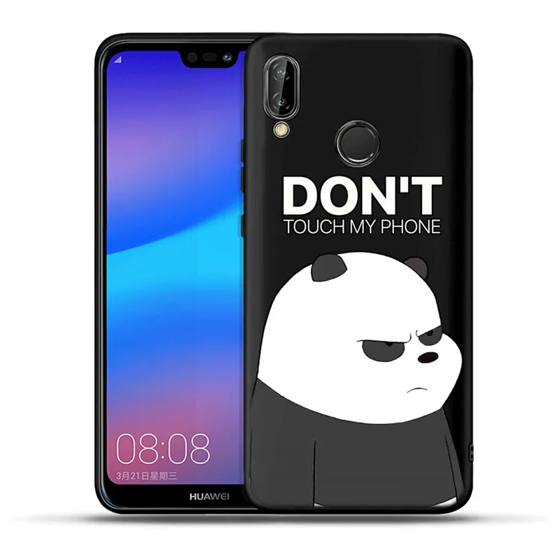 Силиконовый чехол с милой пандой для телефона huawei Mate10 20 Lite Pro P8 P9 P10 P20 Lite P20 P30 Pro P Smart Smart Coque Shell