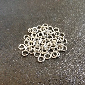 

50pcs Stainless Steel Split Ring Diameter from 4mm to 12mm Heavy Duty Fishing Double Ring Connector Fishing Accessories