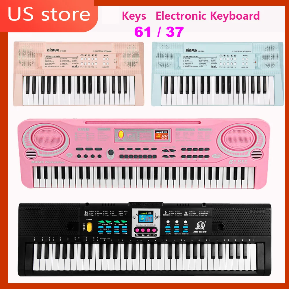 Teclado Musical 61 Teclas Bigfun Profissional Infantil