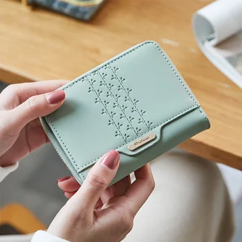 

New Women Wallet Multifunction Small Women Purse Coin Pocket Matte Leather Ladies Wallet Female Cartera Mujer
