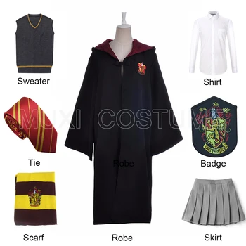 

Gryffindor Uniform Hermione Granger Cosplay Costume Adult Version Halloween Party New Gift Harris Costumes