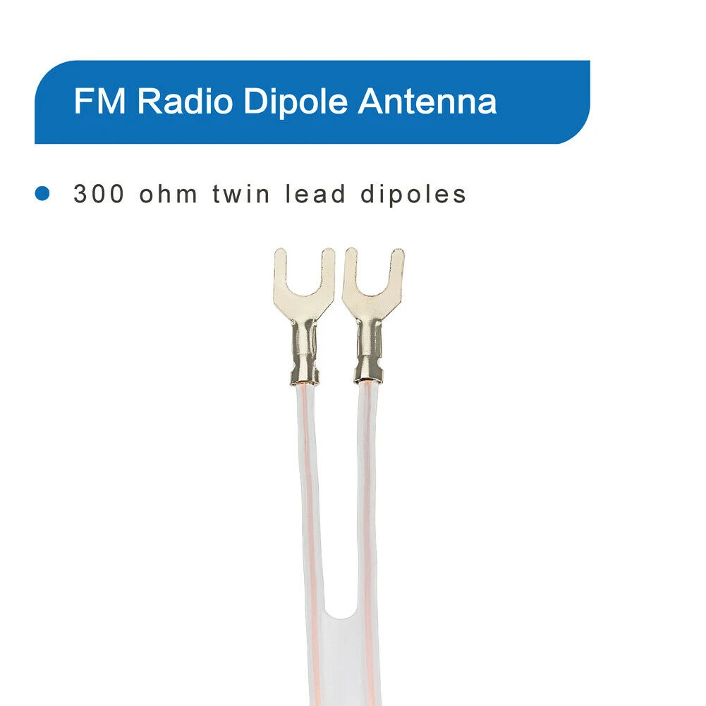 T Тип антенна стереофонический радиоприемник Прочный Многофункциональный PE с 2 Pin дома дипольная антенна Yagi 300 Ом радио кабель FM Крытый прозрачный