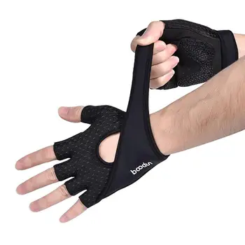 

1 Pair of Yoga Gloves Non-slip Fitness Gloves Pilates Half Finger Hand Protector Gloves