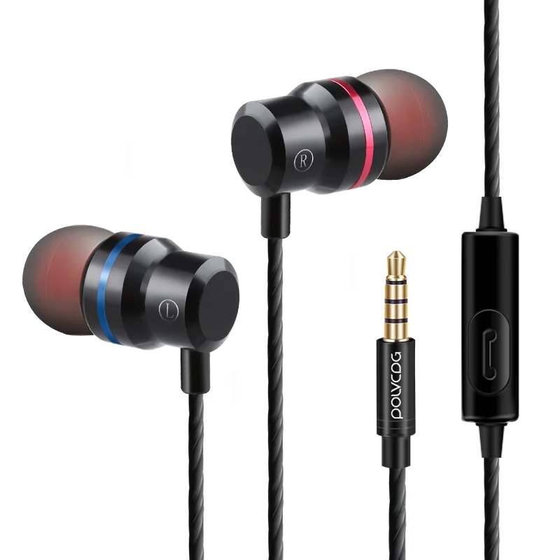 YH01 Wired Earphone for Sports Gaming Player Running with Mic Waterproof Noise Canceling Metal HIFI Headphones Stereo Bass 3 5MM