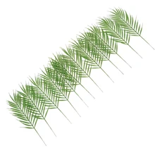12 шт. искусственные Пальмовые Листья 50 см зеленый пластик искусственный папоротник Cycas аксессуары для свадебной вечеринки украшения дома и сада