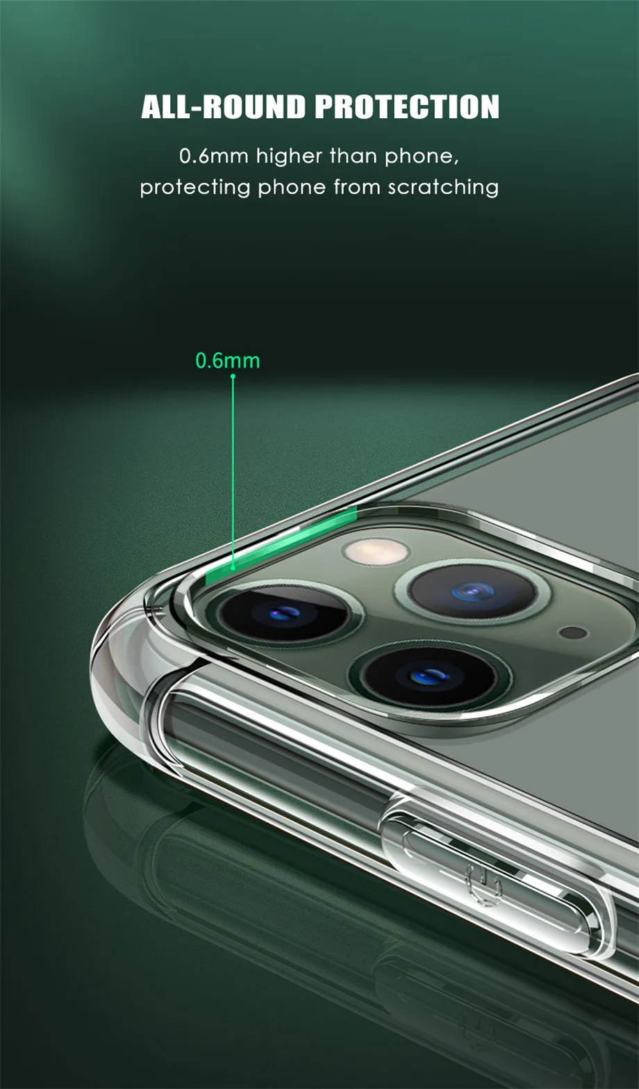Shockproof Silicone Clear Phone Case For iPhone 11 7 XR Case Soft Back Cover For iPhone 11 12 13 Pro XS Max X 8 7 6 6s Plus Case clear case iphone 13