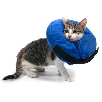 

Soft Inflatable Dog Collar Protective Inflatable Collar for Dogs and Cats Adjustable Anti-bite Anti-lick After Surgery L