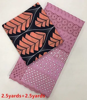 

wax Cotton lace fabric with African cotton lace Fabric eyelet Swiss Voile Lace high quality dry lace JFMAY251