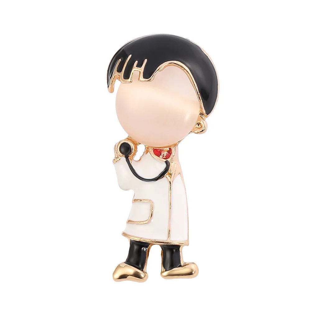 Elegant Heart-Shaped Medical Brooch Pin - Perfect