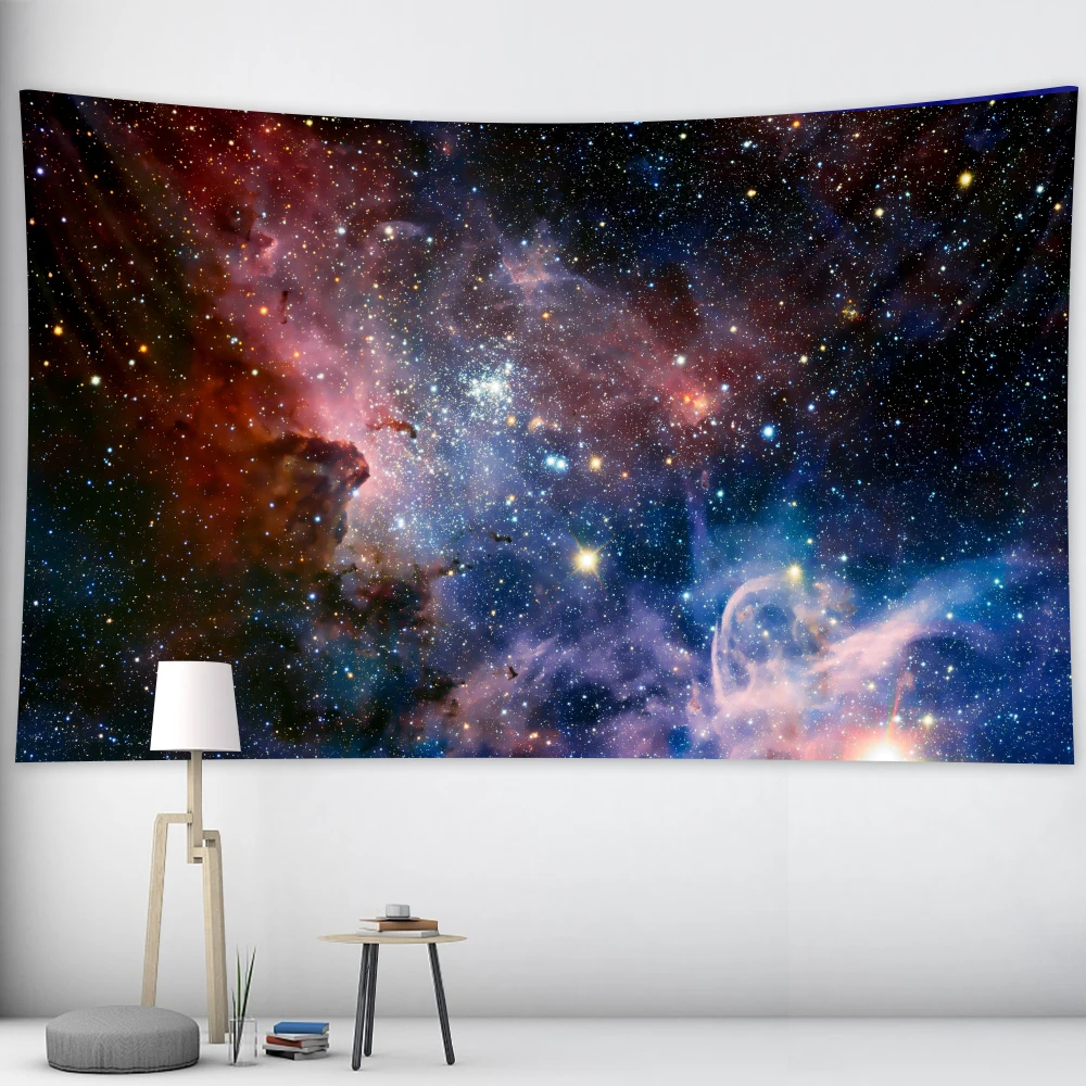 

Starry sky wall hanging psychedelic scene Mandala witchcraft tapestry Hippie Bohemian decorative tapestry yoga mat mattress