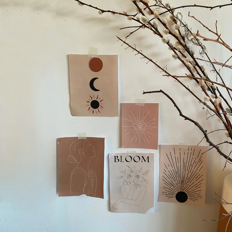 Стильная художественная живопись наклейка на обои мягкое украшение ручная карта