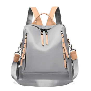 

2020 Casual Oxford Backpack Women Black Waterproof Nylon School Bags for Teenage Girls High Quality Fashion Travel Tote Packbag