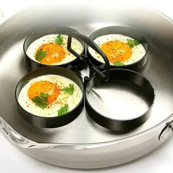 

4Pcs/Set Round Shaper Mould Nonstick Egg/Pancake Rings Cooking Omelettefor Tool T7D7