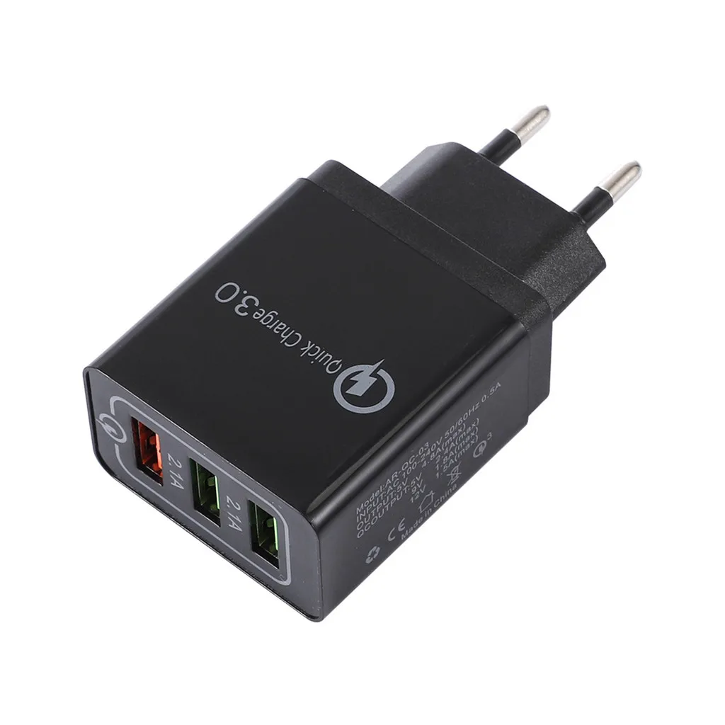 Зарядное устройство с 3 usb-портами для быстрой зарядки Qc 0 usb-хаб высокого