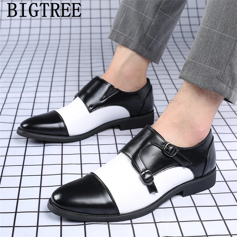 

Leather Shoes Men Classic Monk Strap Shoes For Men Formal Coiffeur Italian Men Dress Shoes 2022 Plus Size Fashion Zapatos Hombre