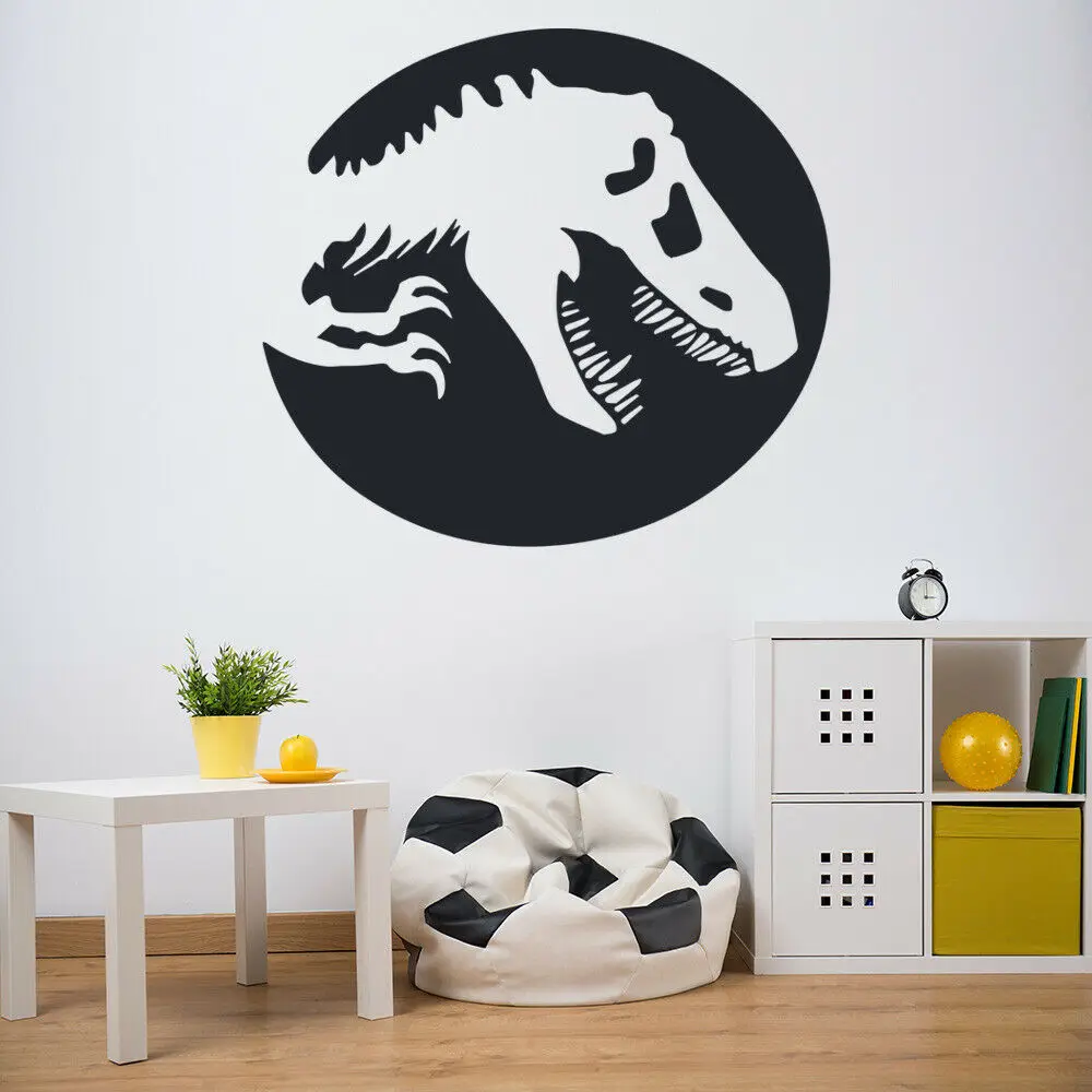 Наклейка на стену T-Rex Shadow Парк Юрского периода обои с динозаврами виниловые