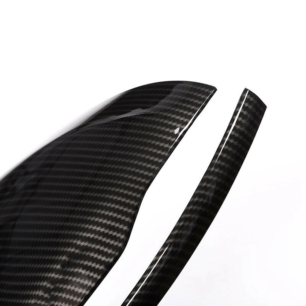 2pcs black car Rearview Mirror covers Sticker L/ R For Mercedes-Benz C W205 E W213 GLC X253- car Rear View Mirror cover